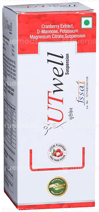 Utwell Litchi Flavour Free From Sugar Suspension 210Ml